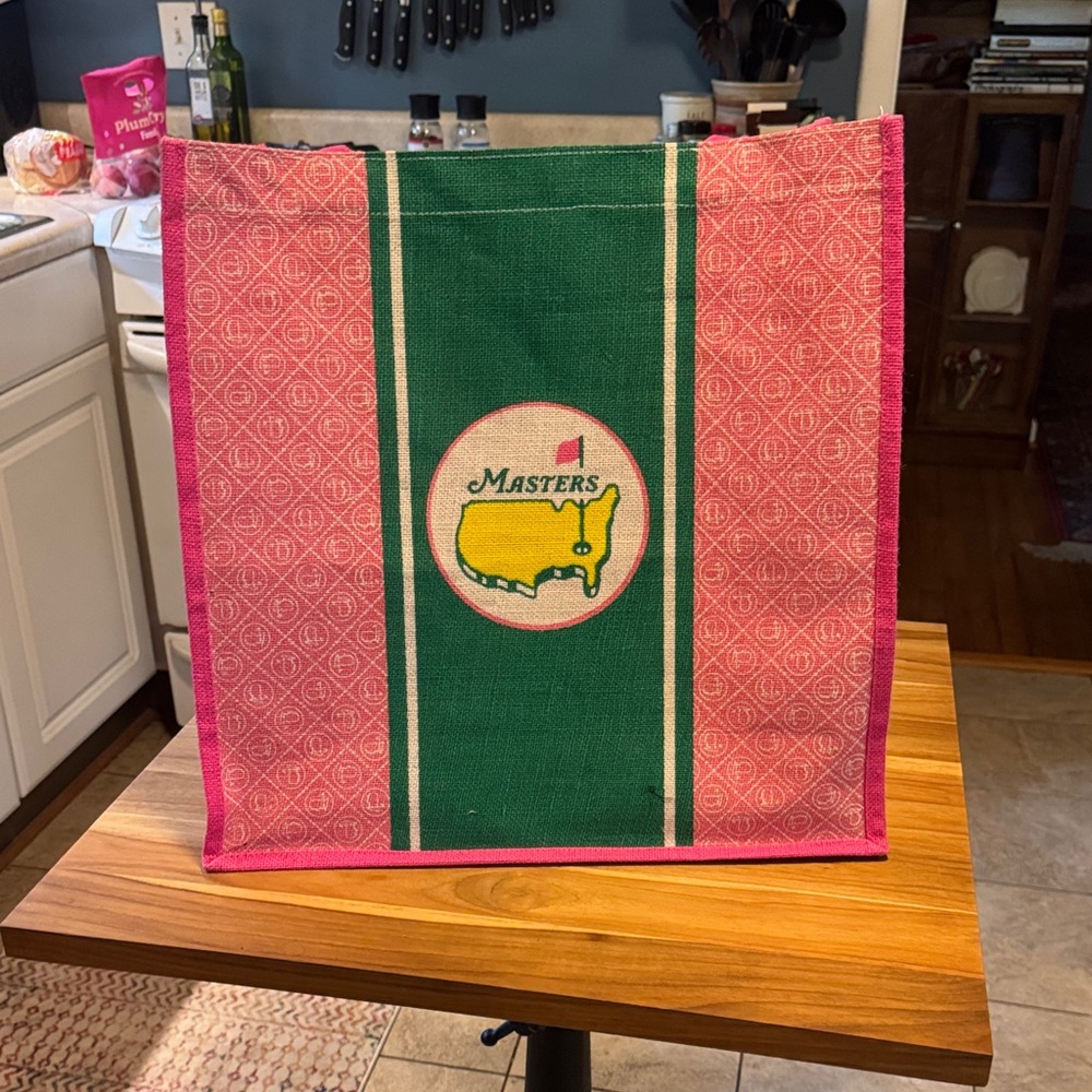 Masters Pink and Green Tote Bag